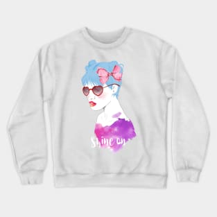 Shine On Girl Crewneck Sweatshirt